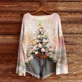 thumbnail image 2 of My Items Talove Long Sleeve Shirts for Women Graphic Printed Sweatshirt Women Fall Clothes Tunic Tops To Wear with Leggings Womens Tops Trendy Christmas Shirts, 2 of 5