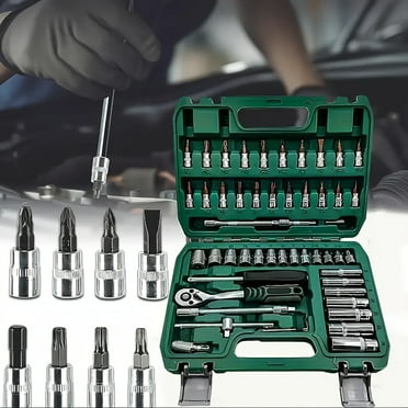 53 Pcs Socket Wrench Set Ratchet Spanner Multi-Functional Car Repair Tool Professional Mechanical Workshop Tools Kit Motorcycle Hand Tool Set