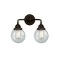 thumbnail image 3 of Innovations Lighting  Nouveau 2 Beacon - 2 Light 14" Bath Vanity Light Oil Rubbed Bronze/Seedy, 3 of 5