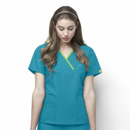 

WonderWink Origins 6026-Charlie-Women s Y-Neck Fashion Scrub Top