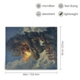 thumbnail image 3 of Qxltty Flaming Giant Werewolf Pattern Soft Cozy Fluffy Blankets for Couch Sofa Chair Bed Camping Picnic Travel Lightweight Bed 50×60inch, 3 of 7