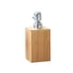thumbnail image 2 of Dispensador de jabón y loción para baño | Moderno envase de madera con bomba de 280 ml | Botella rellenable para champú y jabón de manos | Elegante accesorio natural para baño | Porta jabón líquido, 2 of 8