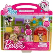 Barbie Pets Play Farm Set, Multicolor, Rise and shine it's time to tend to your Barbie pets farm! the Barbie pets farm Playset comes with one cow figure, one.., By Brand Barbie