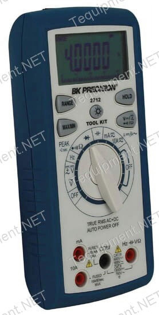BK Precision 2712 True RMS AC/DC Tool Kit Digital Multimeter w/ Frequency counter & Analog Bar Graph