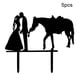 thumbnail image 2 of Pastel Decoración Suministros Feliz Cumpleaños Banner Hecho A Mano Estilo Hecho Cumpleaños Adornos Vela Caballo Comer Ramo Boda 5 Piezas Noticed HA028171-00, 2 of 5