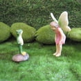 thumbnail image 3 of Fairy Princess Frog Prince Figurine Miniature Garden Statue Dollhouse Decor Accessory, 3 of 3