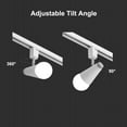 thumbnail image 6 of Kiven H-Type Track Lighting, 1-Light Modern Halo Track Pendant Light with Iron Shade, Track Light Pedant Adjustable Angle, Bulb Not Included, 6 of 7