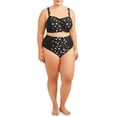 thumbnail image 2 of Terra & Sky Women's Plus Size Print High Waist Swimsuit Bottom, 2 of 4
