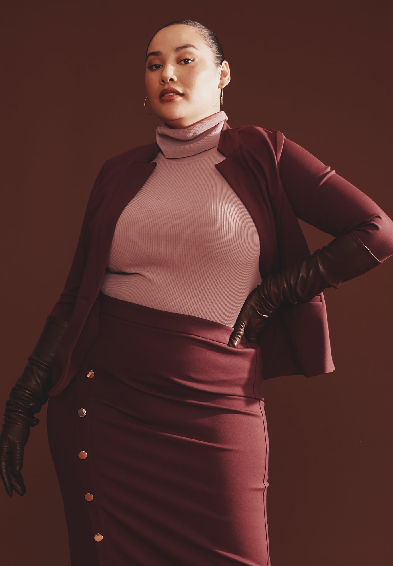 Women's Plus Size The Ultimate Stretch One Button Blazer - image 5