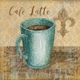 thumbnail image 4 of Gango Home Decor Classic French Coffee Kitchen Wall Art; Two Blue 12x12in Art Prints in Brown Frames, 4 of 6