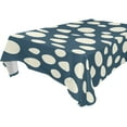 thumbnail image 1 of EREHome Random Dots Tablecloths Navy Cream Table Top Decoration 60x120 inches, 1 of 5