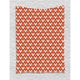 thumbnail image 1 of Abstract Tapestry, Nordic Style Petals Pattern Classic Motifs Arrangement Ethnic Nature, Wall Hanging for Bedroom Living Room Dorm Decor, 60"W X 80"L, Burnt Sienna Rust White, by Ambesonne, 1 of 2
