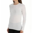 thumbnail image 2 of Women's Skin SSFJ1030 Superfine Pima Jersey Long Sleeve Crew Neck Tee (White S), 2 of 4