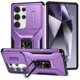 thumbnail image 1 of Funda para GANGXUN Samsung Galaxy S25 Ultra - Soporte metálico, Función magnética, Morado, 1 of 6