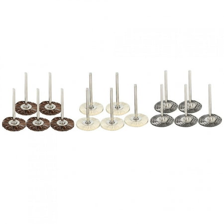 

15pcs Rotate Buffing Abrasive Wheel Steel Wire Polishing Brush Grinding Brush Head