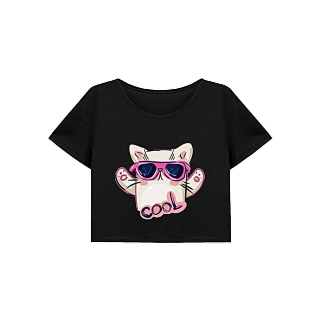 Top corto de verano clásico de manga corta para mujer para mochileros y desplazamientos en la playa M