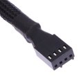 thumbnail image 2 of Cable de 4 pines 1 a 3 Extensión PWM Formas de ventilador Splitter Manga Negro, 2 of 6