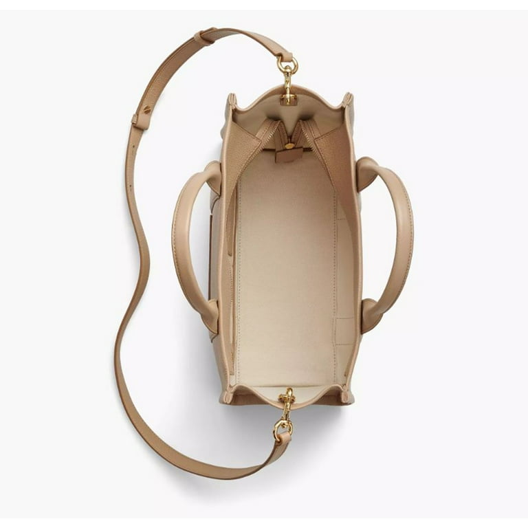 Marc Jacobs Womens The Leather medium Tote Bag Camel One