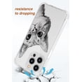 thumbnail image 4 of Cute Cat Clear Case for iPhone 14 Pro,Aesthetic Art Design Case for Men Women,Unique Soft Transparent TPU Bumper Case Cover, 4 of 5