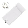 thumbnail image 2 of sunsanly Microfiber Golf Towel with Carabiner Clip Waffle Pattern Super Soft Absorbent Golf Club Ball Cleaning Wipe Cloth Golf Accessories, 2 of 8