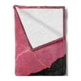 thumbnail image 2 of Nature Soft Flannel Fleece Throw Blanket, Thunderstorm Bolts with Vibrant Colorful Sky Like Solar Phenomenal Nature Picture, Cozy Plush for Indoor and Outdoor Use, 50" x 60", Pink Grey, by Ambesonne, 2 of 5