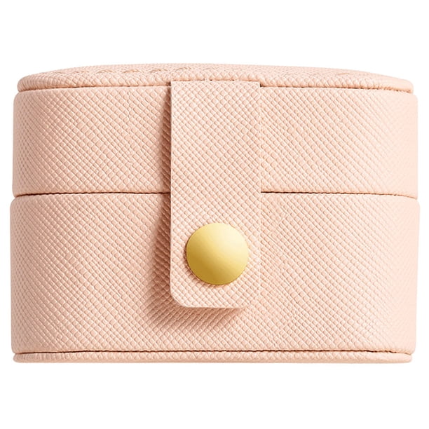Mini joyero para anillos, soporte de viaje para anillos, joyero pequeño portátil, caja de almacenamiento para anillos de dedo