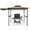 Brown, variant on Gymax 11 x 5 FT Grill BBQ Gazebo w/ Side Awning Double-Tiered Top 2 Side Shelves Beige