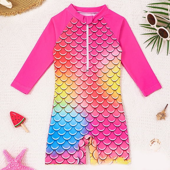 CAIXIA Girls One Piece Swimsuits with Shorts Ruffle Hem Solid Color Breathable Sun Protection Adjustable Straps Bathing Suit Pool Beach Swimwear