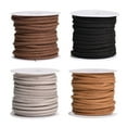 thumbnail image 1 of 4pcs 5Meters DIY Artificial Strap String Leather Lace Beading Thread Suede Lace Double Sided with Roll Spool(Random 4 Colors), 1 of 8