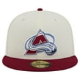 thumbnail image 2 of Men's-New Era  White Colorado Avalanche Chrome Two-Toned 59FIFTY Fitted Hat, 2 of 6