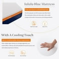 thumbnail image 6 of 10 inch Full Size Mattress, Gel Memory Foam Mattress Bed in a Box for Pressure Relief,Blue, 6 of 6