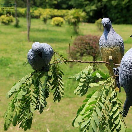 Dove Decoys for Hunting 2PCS 11.4x3.5 Inch Realistic Pigeon 3D Archery Targets Soft Eva Foam Dove Hunting Accessories Foldable Pigeon Decoys Animal Baits Targets Dove Decoys