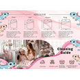 thumbnail image 6 of Manfei Pink Cartoon Axolotl 7-Piece Twin Bedding Sets,Cute Axolotl Bedding Comforter Set For Girls,Dreamy Starry Sky Cartoon Salamander Sheet Sets,Kawaii Animal Sheet Set With Comforter Reversible, 6 of 7