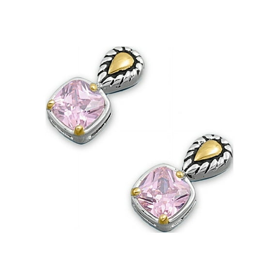 Cubic Zirconia Fashion Earrings Sterling Silver