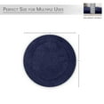 thumbnail image 5 of HOME WEAVERS WaterFord Collection Bathroom Rug 100% Cotton Tufted Round Shape Bathroom Rug, Soft & Absorbent Bath Rugs, Non-Slip Bath Rug, Machine Wash Dry Bath Mats - 30" Round, Navy, 5 of 9