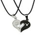 thumbnail image 1 of Corazón de acero, collares de moda, cadena para parejas, acero inoxidable, pares para collares, colgantes, 1 of 7
