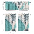 thumbnail image 6 of Kitchen Curtains 36 Inch Short - 3 Panel Set, Rod Pocket Window Curtain, Boho Floral Tribal Style, 100% Polyester for Farmhouse, Kitchen, Cafe, Bedroom, Easy Wash, 6 of 6