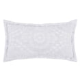 thumbnail image 4 of Better Trends 3 Piece King Bedspread Set 100% Cotton Chenille Tufted Medallion Pattern Soft & Luxurious Feel, Perfect for Gifting and All Seasons, Machine Washable (White) Rio Collection, 4 of 6