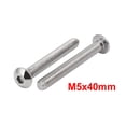 thumbnail image 5 of M5x40mm 304 Stainless Steel Button Head Hex Socket Cap Screws Bolts 15pcs, 5 of 6