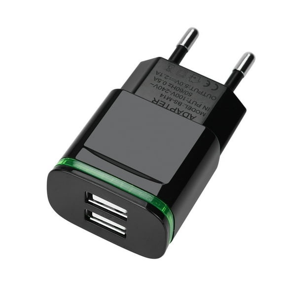 Yhmxh Electronics Phone Accessories 2 USB Ports Charger for for for Samung Light LED EU Plug 5V 4A Wal Charge