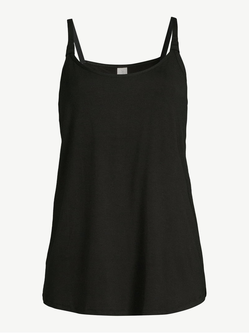 Joyspun Women's Maternity Nursing Cami with Hidden Clip, Sizes S