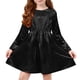 thumbnail image 2 of Vestido de fiesta plisado brillante de manga larga para niños, 2 of 9