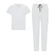 thumbnail image 3 of Conjunto de uniforme médico unisex con bolsillos, ropa de trabajo para enfermeras, salones de belleza y esteticistas. Blanco, 3 of 9