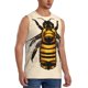 thumbnail image 2 of Balery Honey Bee Camisetas sin mangas para hombre, absorbe la humedad y protege contra el mal olor.-3X-Large, 2 of 7