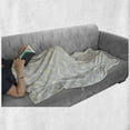 thumbnail image 6 of Grey Soft Flannel Fleece Throw Blanket, Vintage Chevron Pattern with Pale Pastel Colors Zig-zag Inverted V-Shaped Image, Cozy Plush for Indoor and Outdoor Use, 60" x 80", Yellow Grey, by Ambesonne, 6 of 6