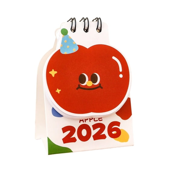 2026 Desk Calendar, Cute Shaped Desktop Calendar, Compact Decorative Calendar For Home Desk,Your Personal Desk Planner Orgazier with Pocket for Work Office