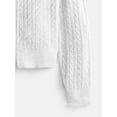 thumbnail image 3 of Weekend Academy Girls Full Zip Cable Knit Hoodie, Sizes 4-18, 3 of 3