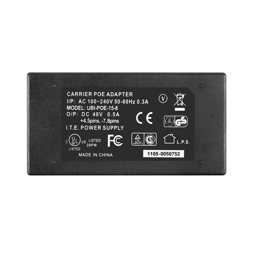 BigNewPowered Replacement Charger 48V 0.5A Wall Plug POE Ethernet Injector Adapter Compatible with IP Phone/Camera Power Supply