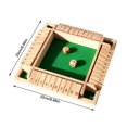 thumbnail image 3 of Shut The Box Dice Game, 2-4 Players Classic Board Game for Adults, Wooden Tabletop Game with Dices and Instruction,Math Strategy Game for Family & Party, 3 of 8