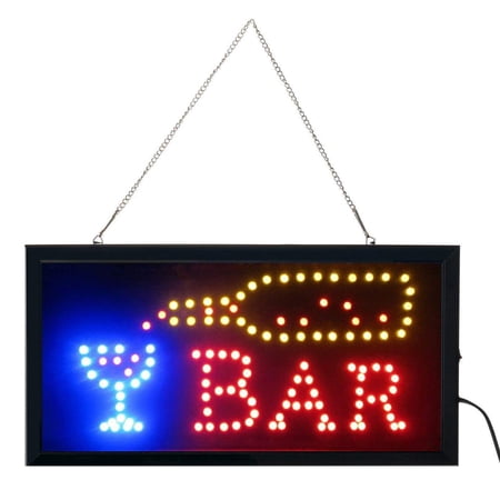 LED Neon Light Open Sign with Animation On/Off and Power On/Off Two Switchs
